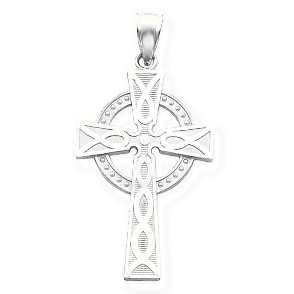 Celtic Cross Pendant - Silver/Stainless