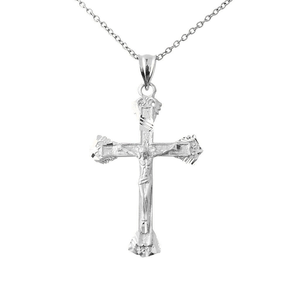 Crucifix Charm - Silver/Stainless