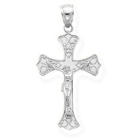 Crucifix Pendant - Silver/Stainless