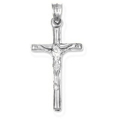 Hollow Crucifix Pendant - Silver/Stainless