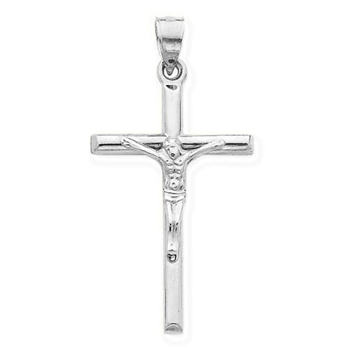 Hollow Crucifix Pendant - Silver/Stainless