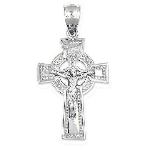INRI Celtic Crucifix Pendant - Silver/Stainless