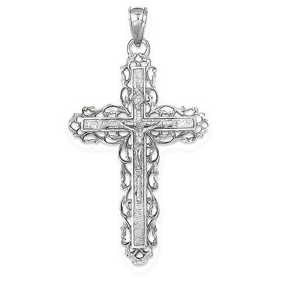 INRI Crucifix Pendant - Silver/Stainless