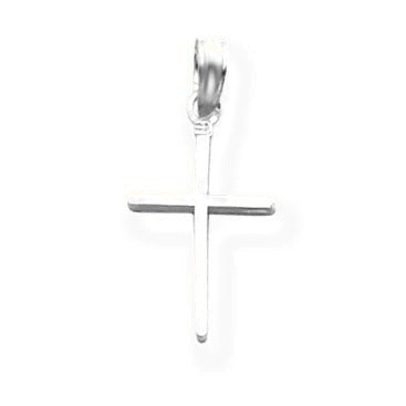 Polished Cross Pendant - Silver/Stainless
