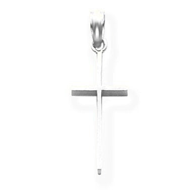 Polished Cross Pendant - Silver/Stainless