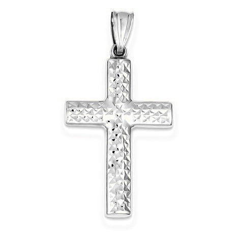 Reversible Cross Pendant - Silver/Stainless