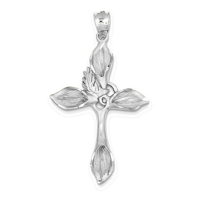 Satin Passion Cross Pendant - Silver/Stainless