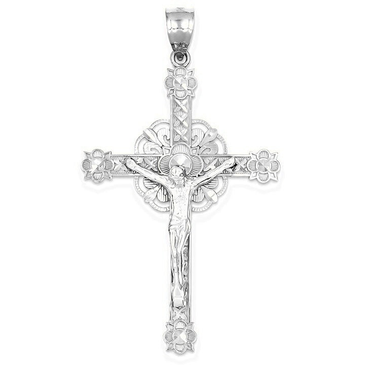Celtic Crucifix Pendant - Silver/Stainless