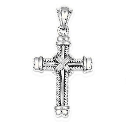 Cross Pendant - Silver/Stainless