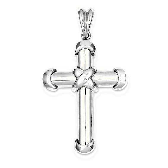 Fancy Cross Pendant - Silver/Stainless