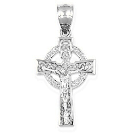 Iona Crucifix Pendant - Silver/Stainless