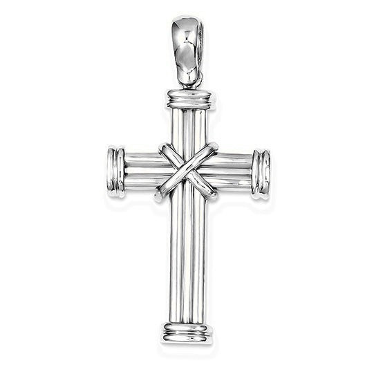 Latin Cross Pendant - Silver/Stainless