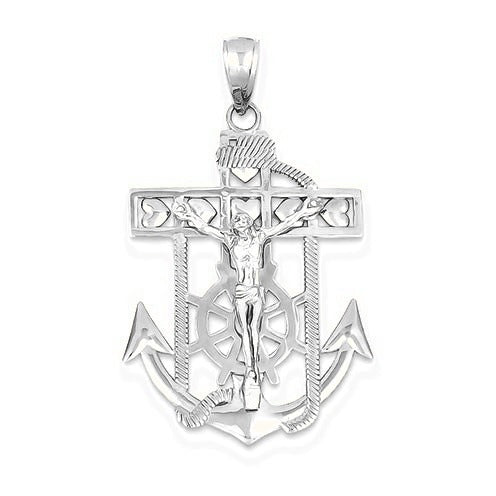 Mariner's Crucifix Pendant - Silver/Stainless