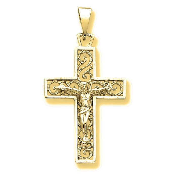 Crucifix Pendant - Gold