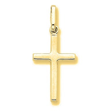 Hollow Cross Pendant - Gold