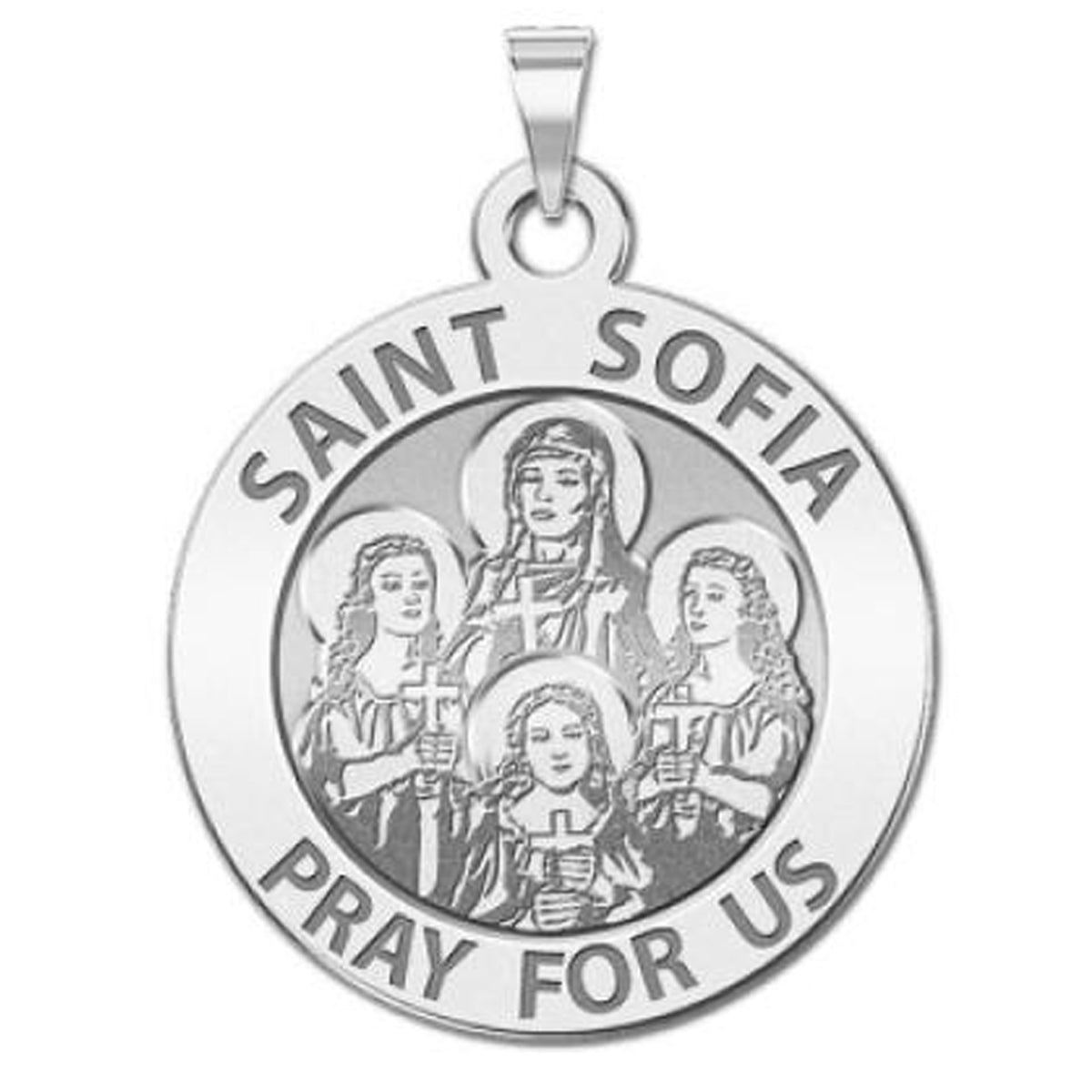 Saint Sofia w/(Hope Faith and Charity) Medal