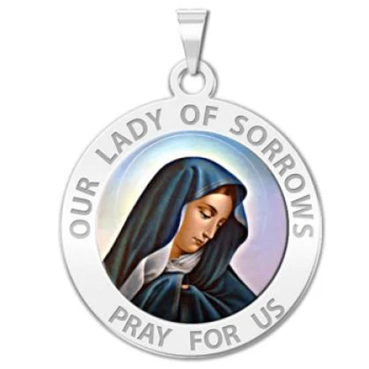 Our Lady of Sorrows Medal "Color"