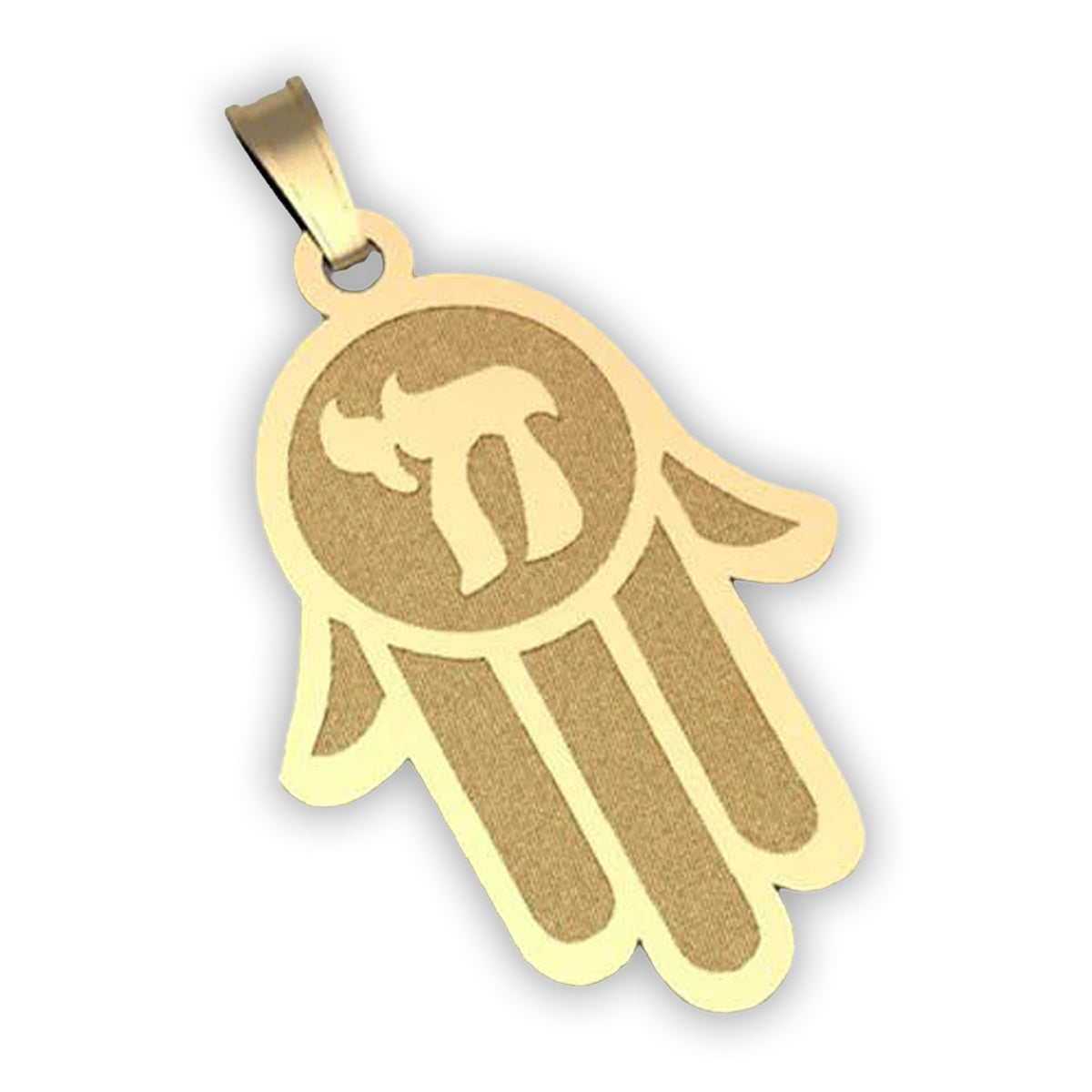 Hamsa Pendant w/ Chai Symbol