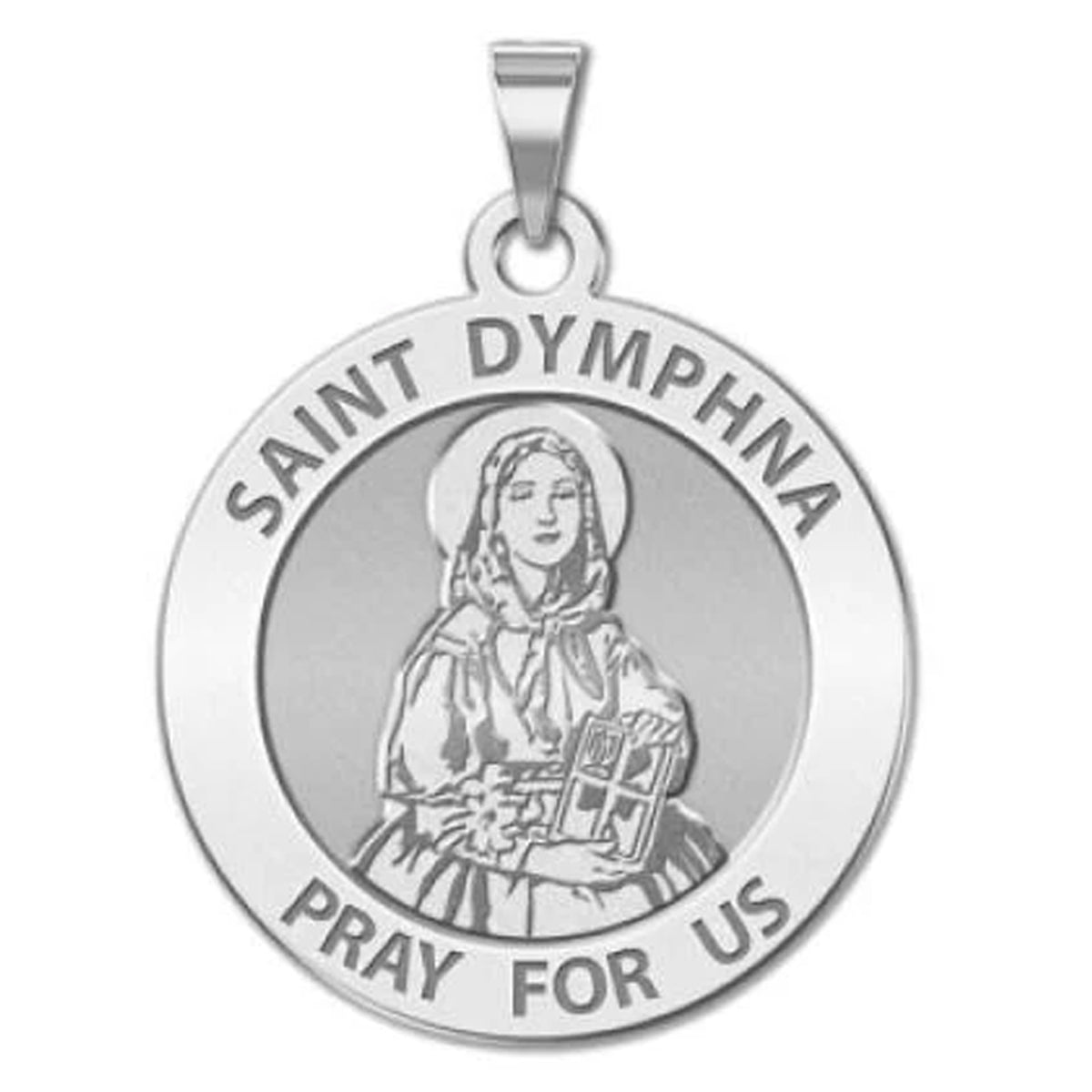 Saint Dymphna Round Medal