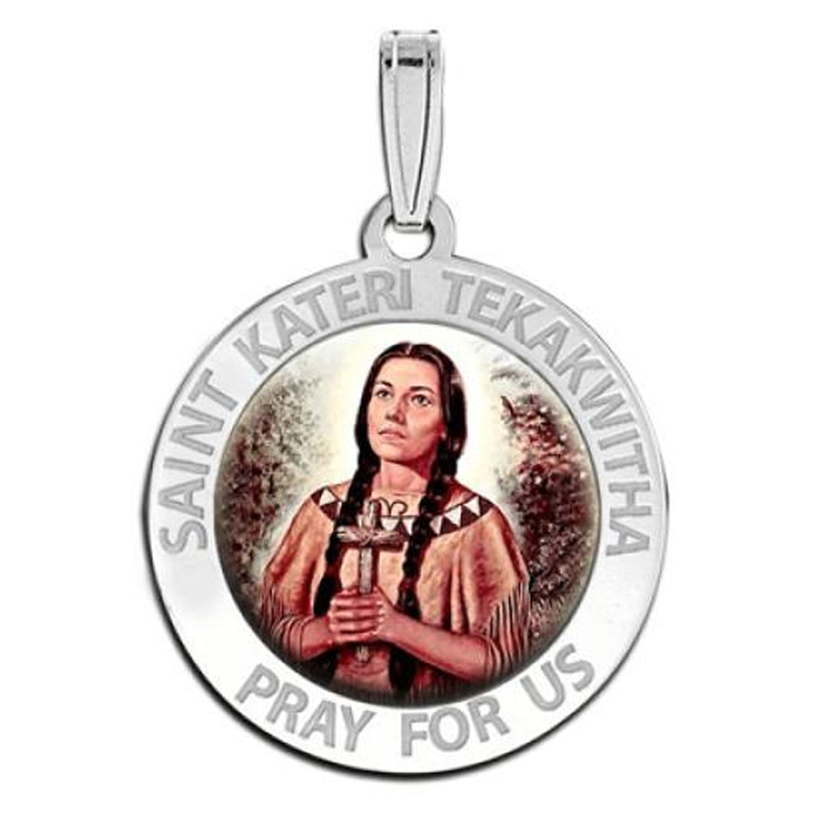 Saint Kateri Tekakwitha Medal "Color"
