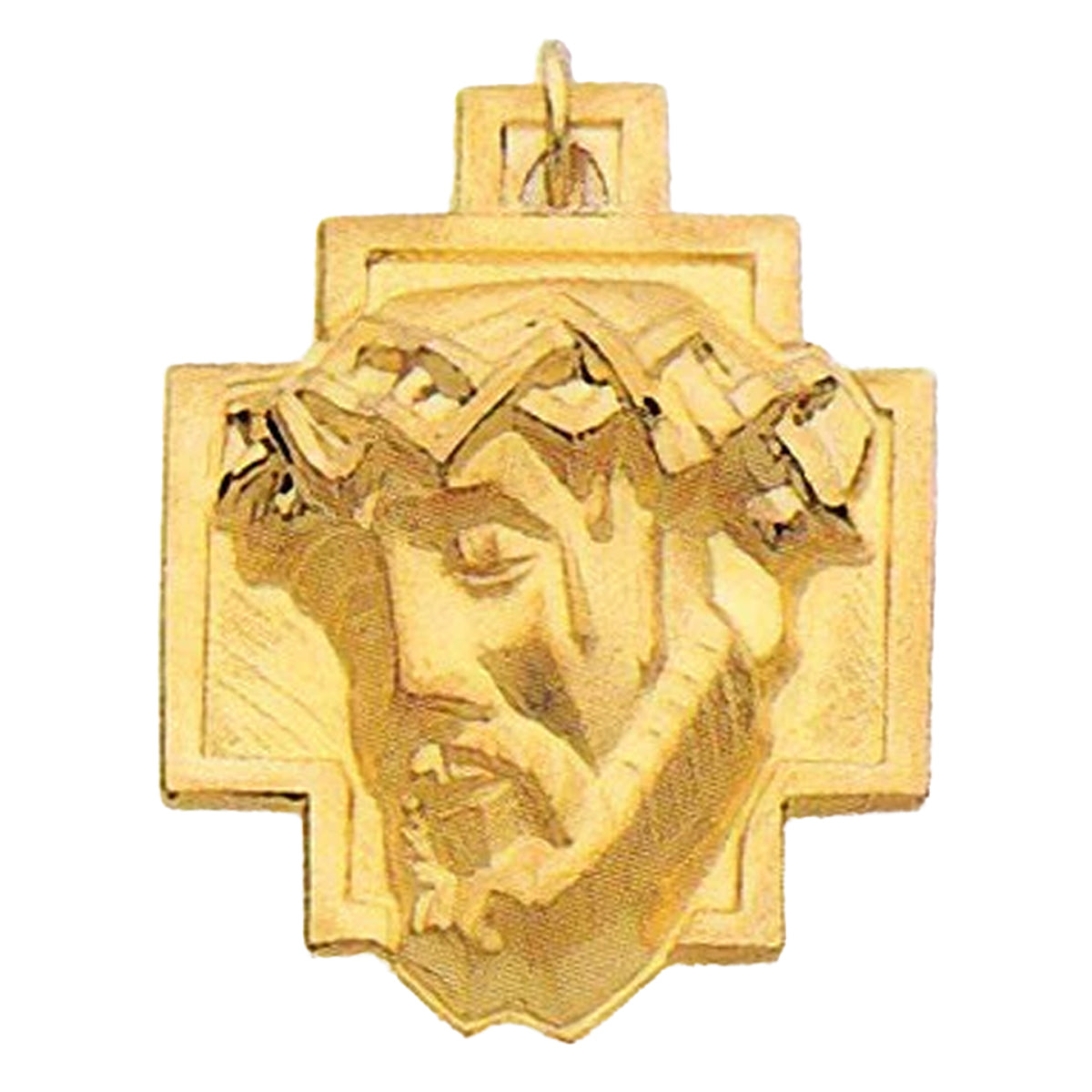 14K Gold Christ Head