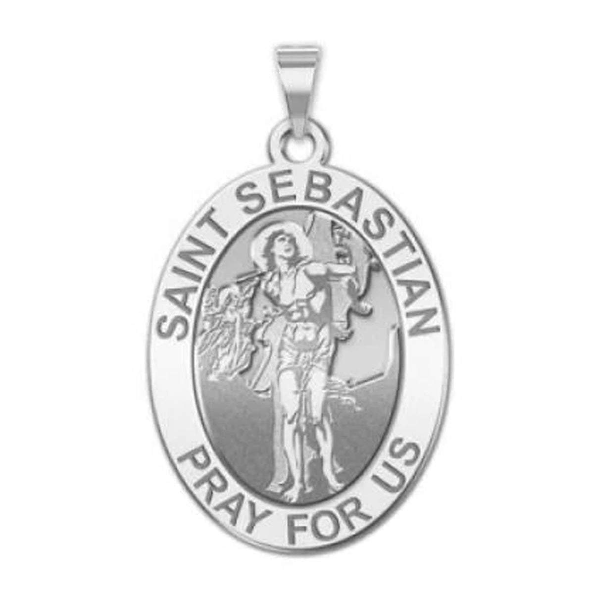 Saint Sebastian - Oval Medal
