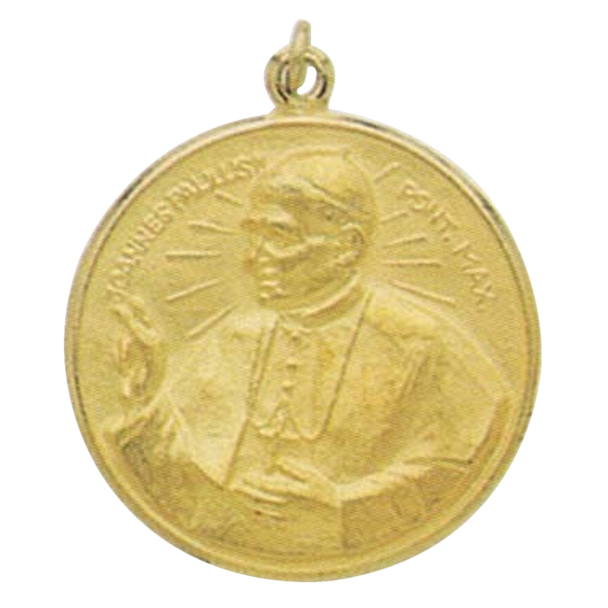 14K Gold Pope John Paul II Religious Medal