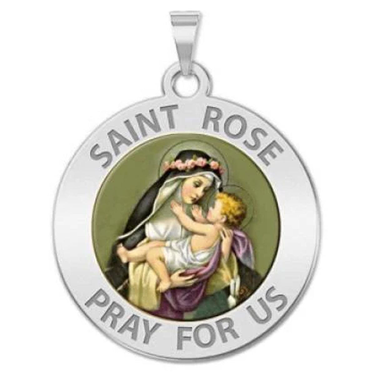 Saint Rose of Lima Medal "Color"
