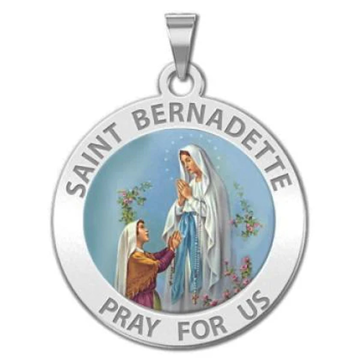 Saint Bernadette Medal "Color"