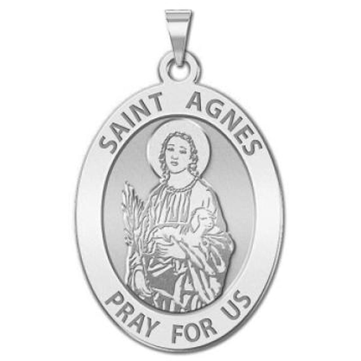 Saint Agnes Oval Medal
