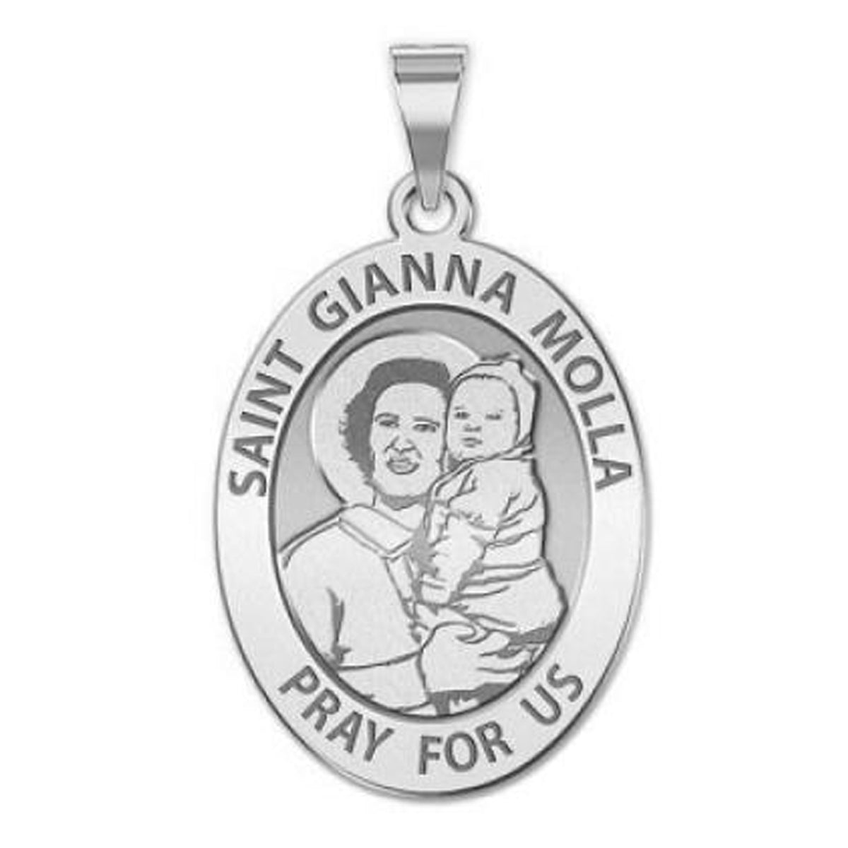 Saint Gianna Beretta Molla Oval Medal