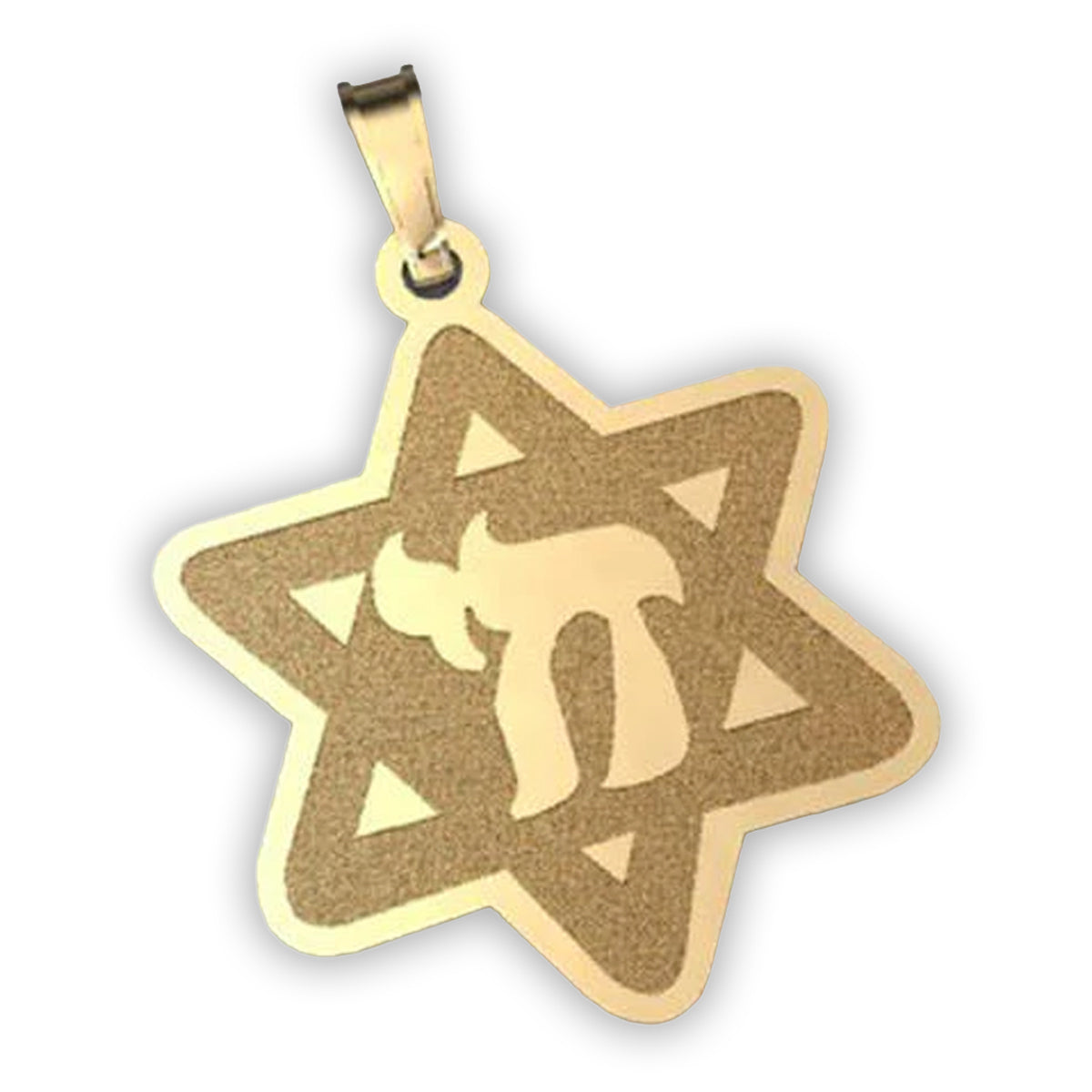 "Star of David" w/ Chai Symbol Pendant