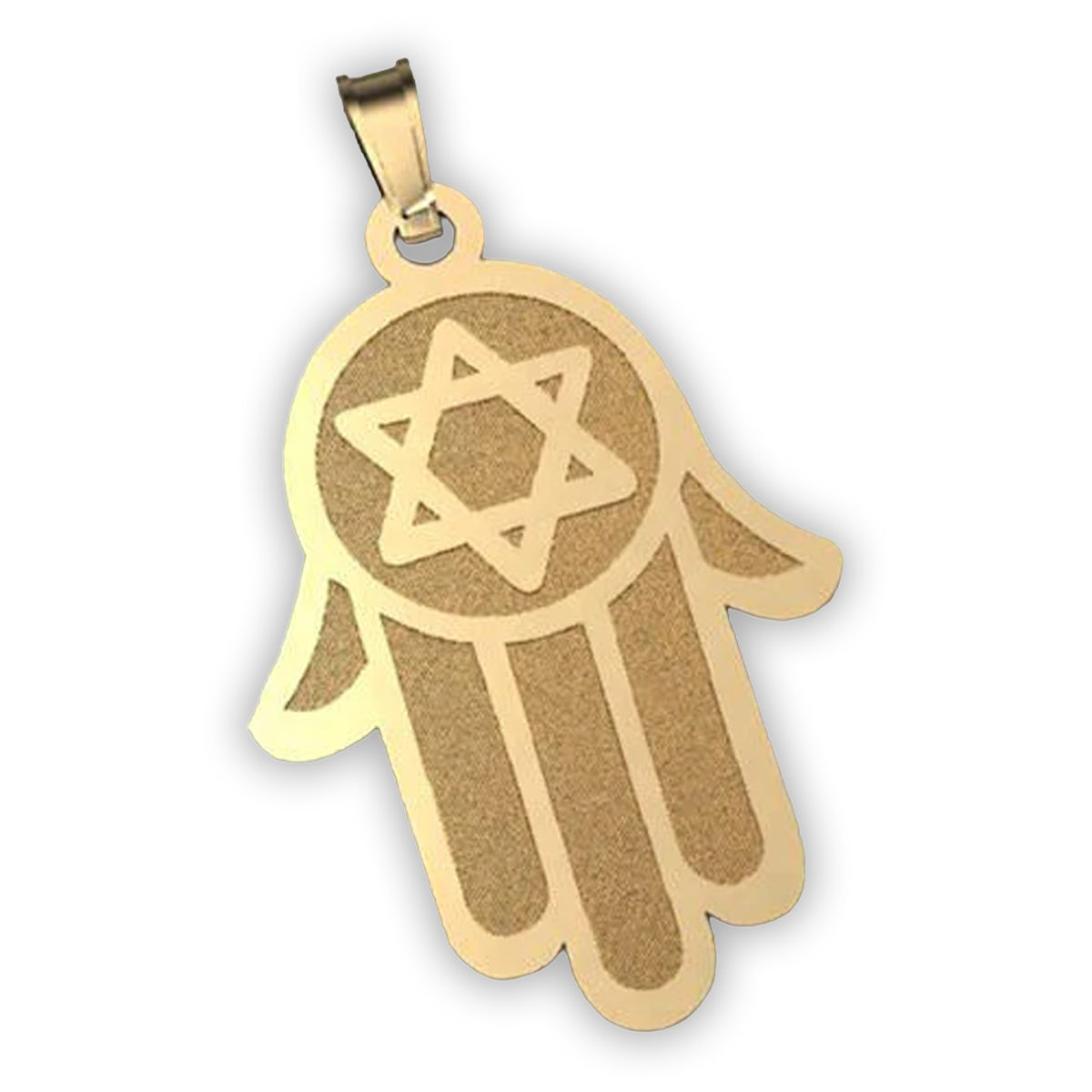 Hamsa Pendant w/ Star of David Symbol