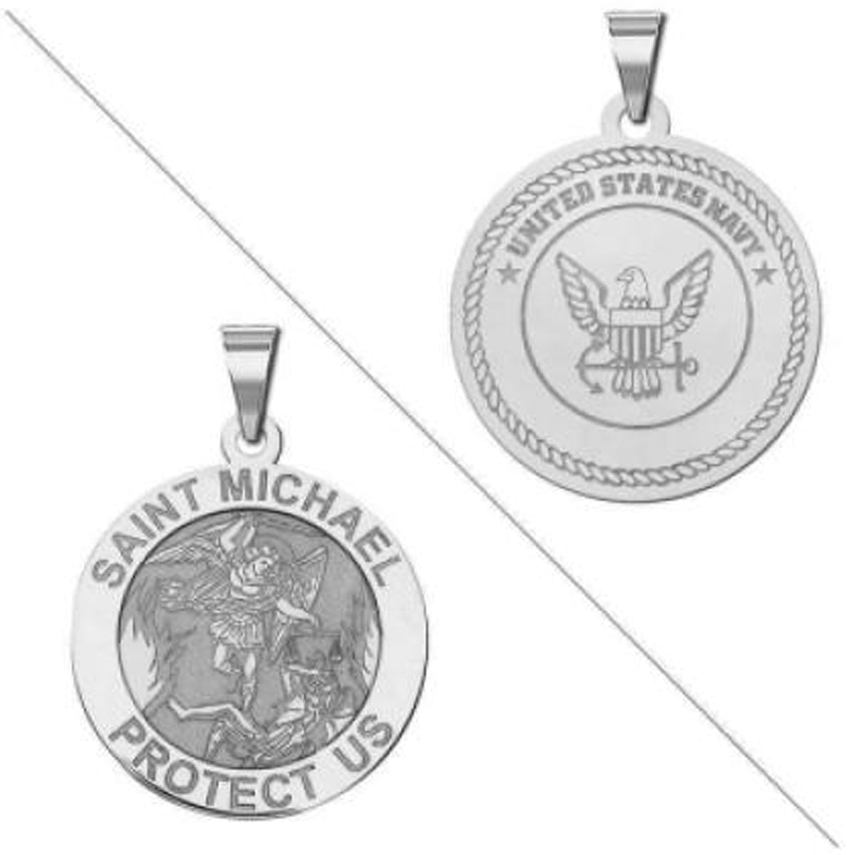 Saint Michael Doubledside NAVY Medal