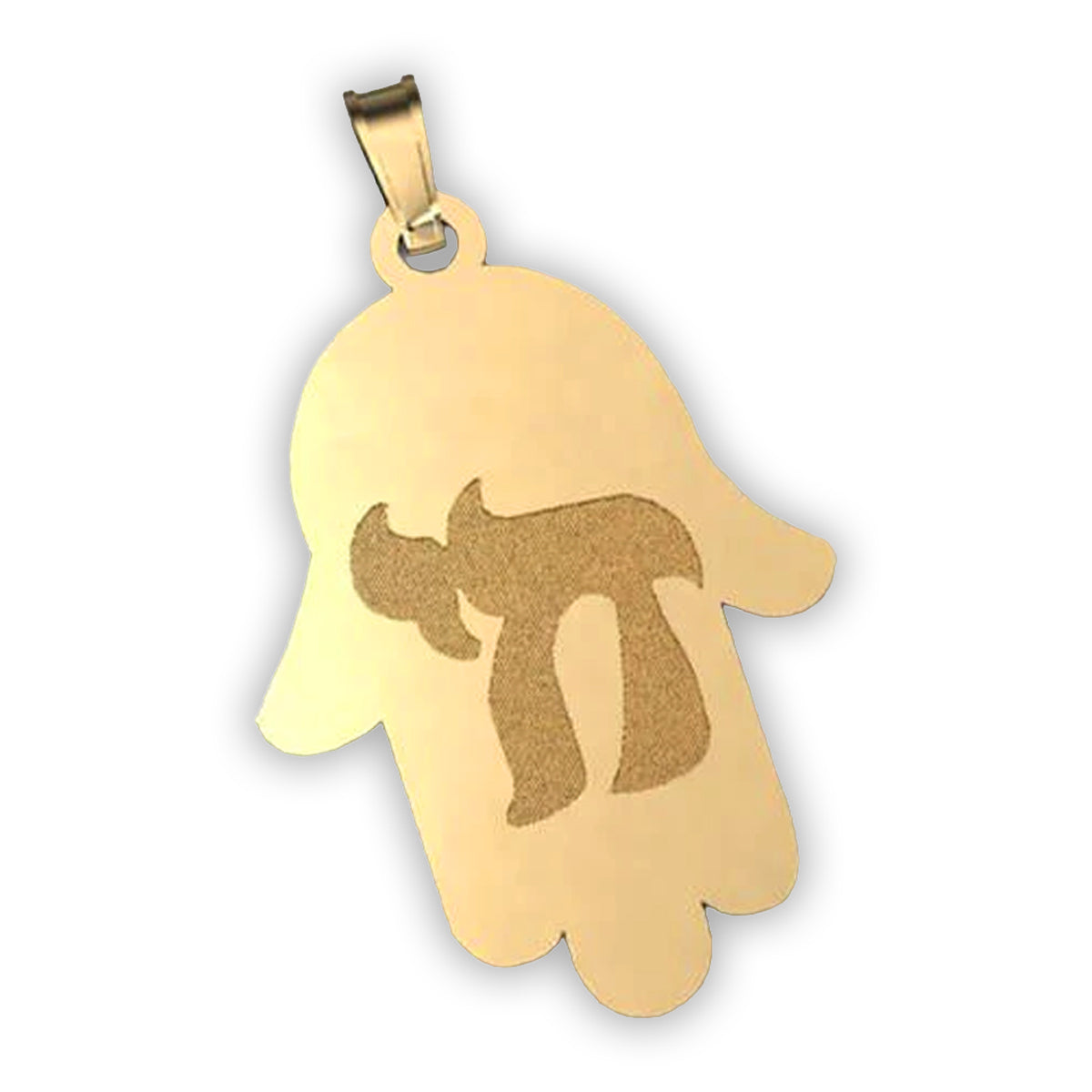 Hamsa Pendant w/ Chai Symbol