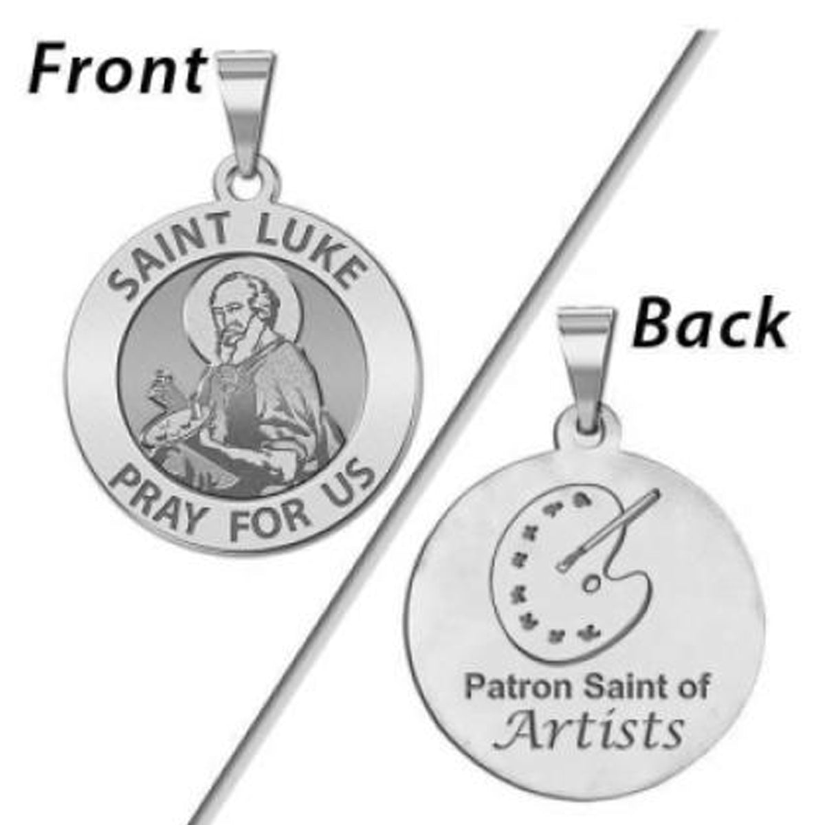 Saint Luke Double Sided Artists Medal