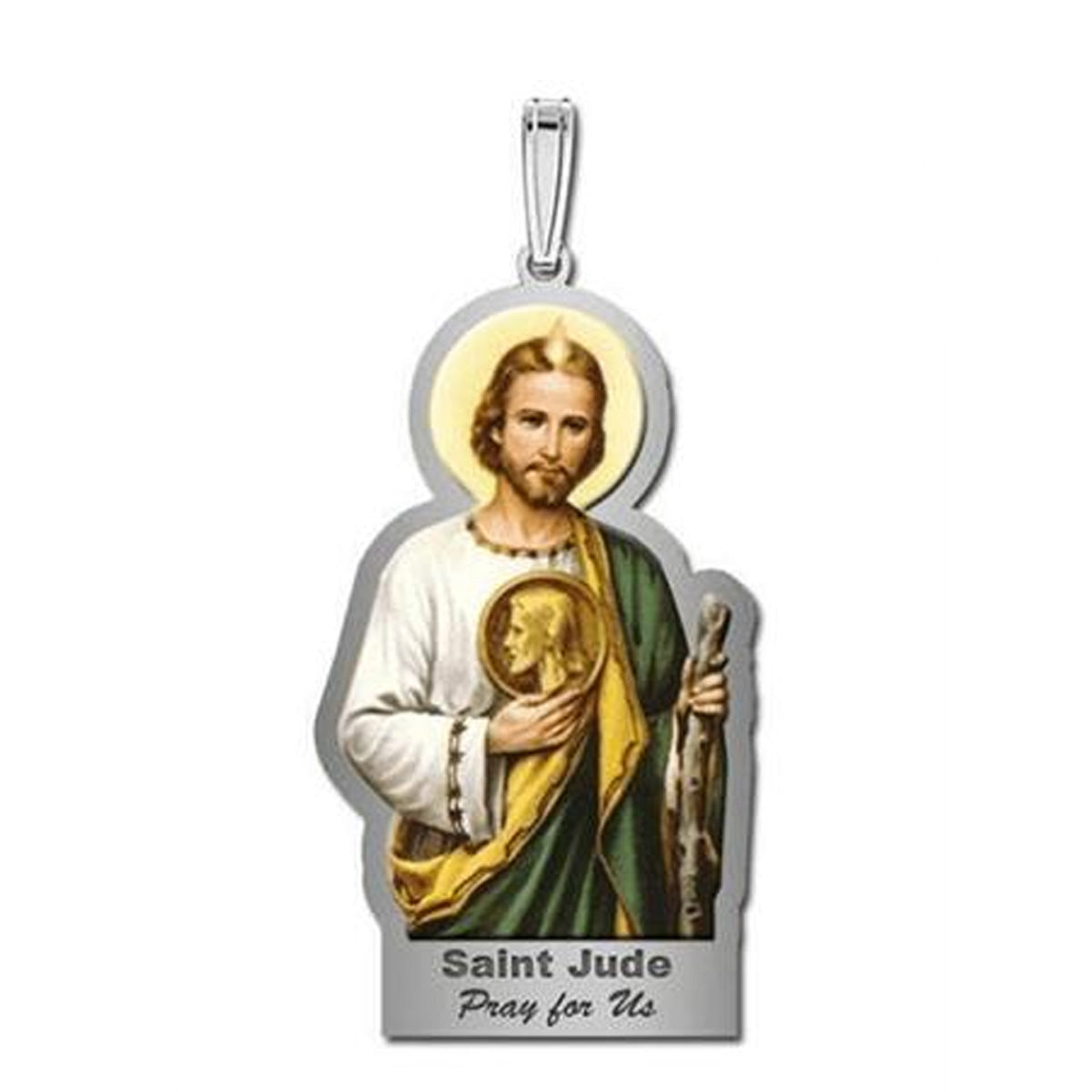 Saint Jude Outlined Color Medal