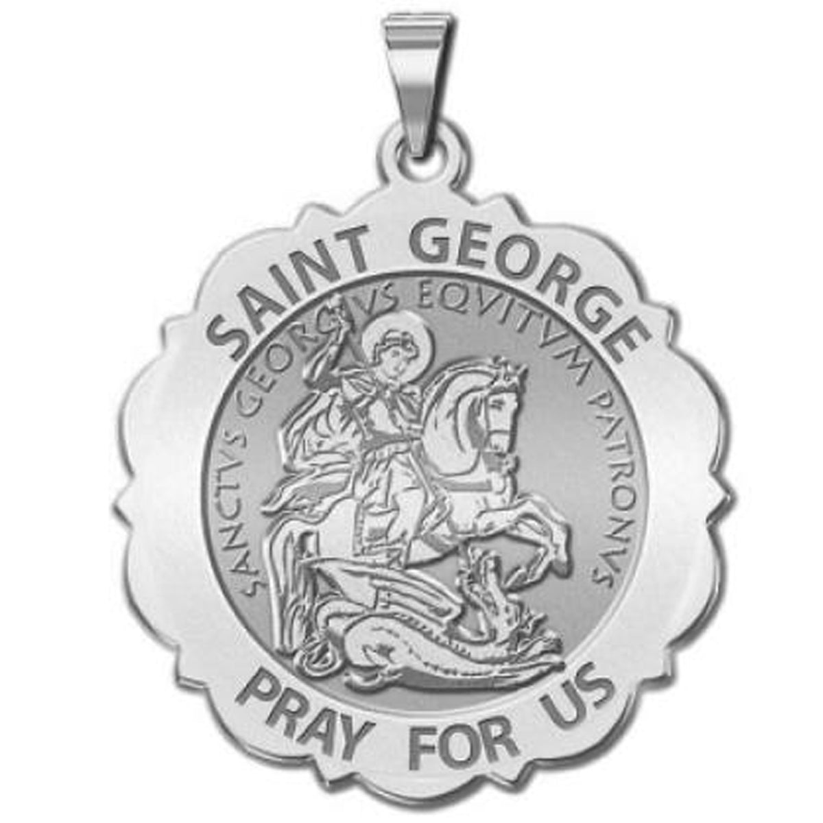 Saint George Scalloped Medal