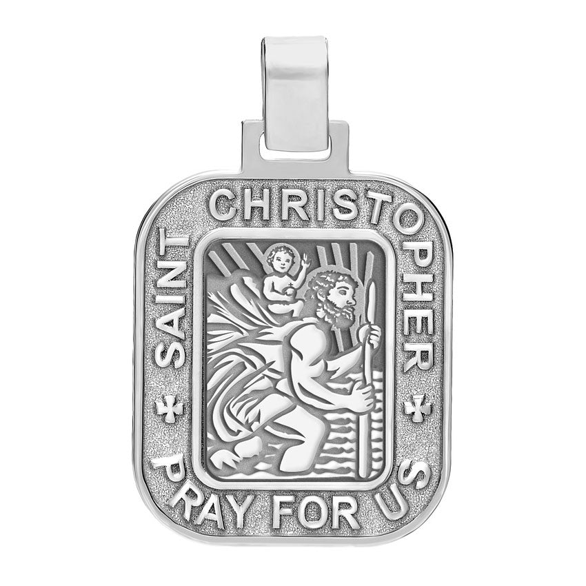 Saint Christopher Rectangle Medal