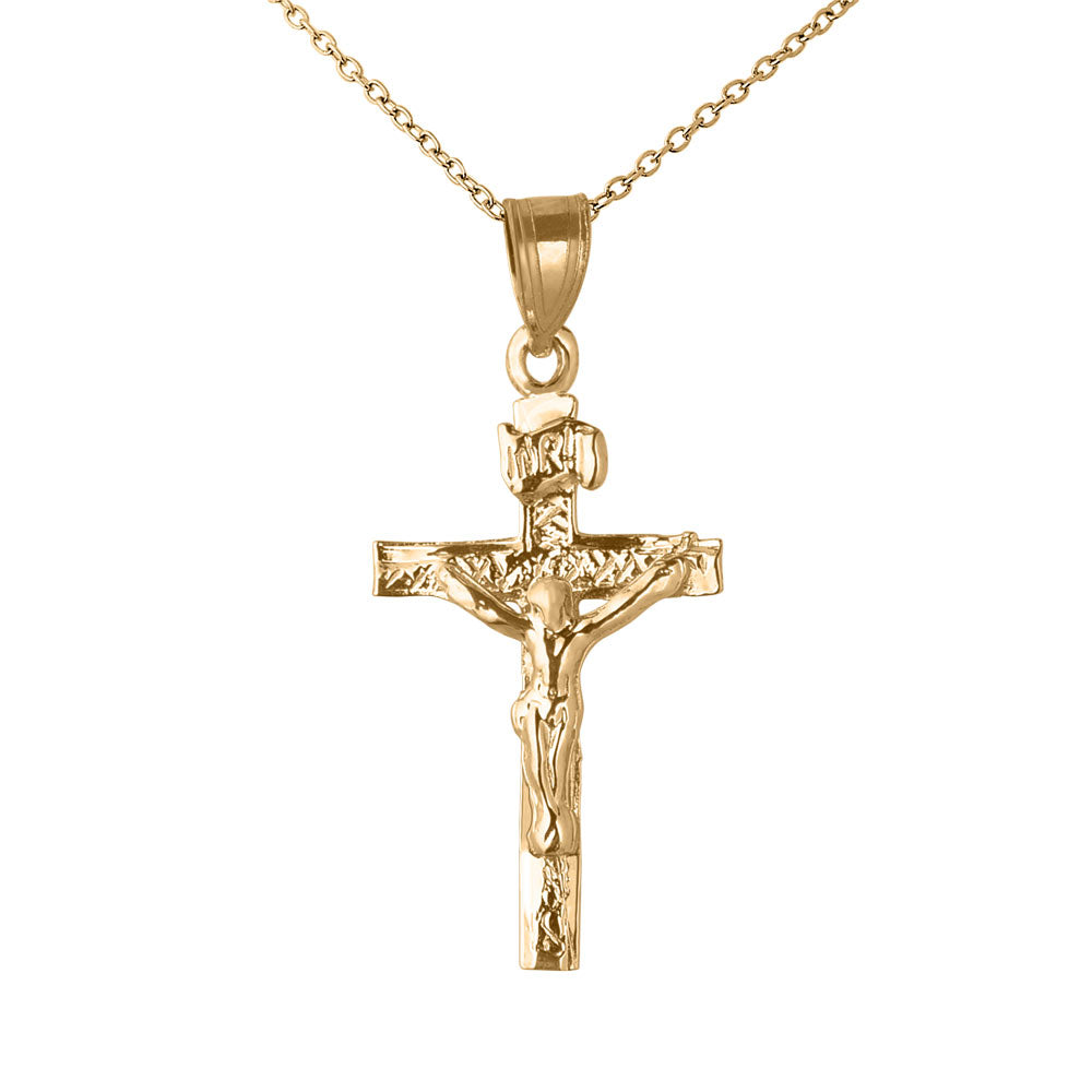 14k INRI Crucifix Charm