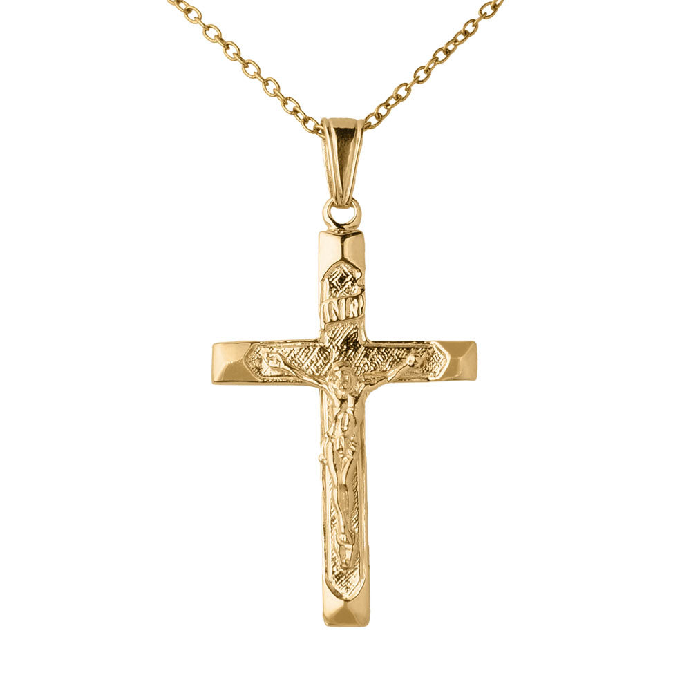 14K Crucifix Pendant