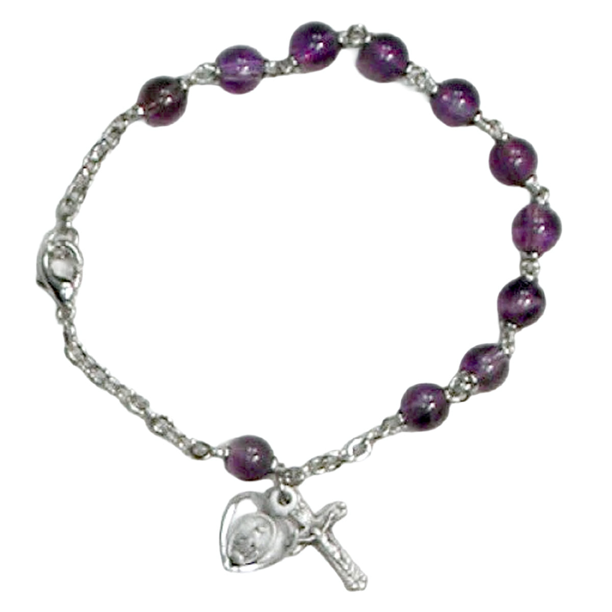 7 1/2" AMETHYST BRACELET
