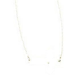 Stainless Steel Gold Plated Sideways Cross - Silver