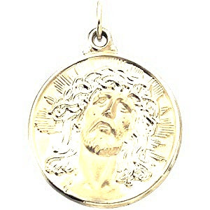 Ecce Homo Religious Medal - Silver