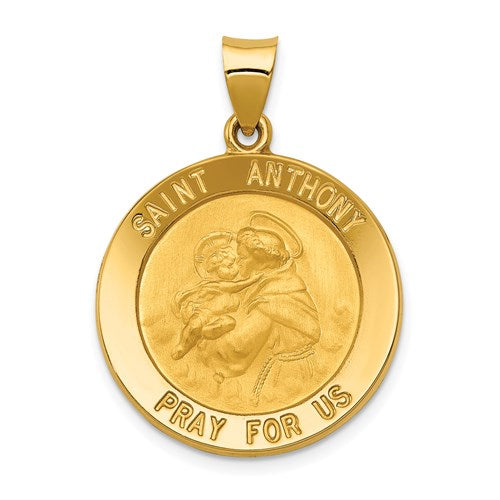 14K Gold Saint Anthony Religious Medal