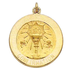 14K Gold Confirmation Medal