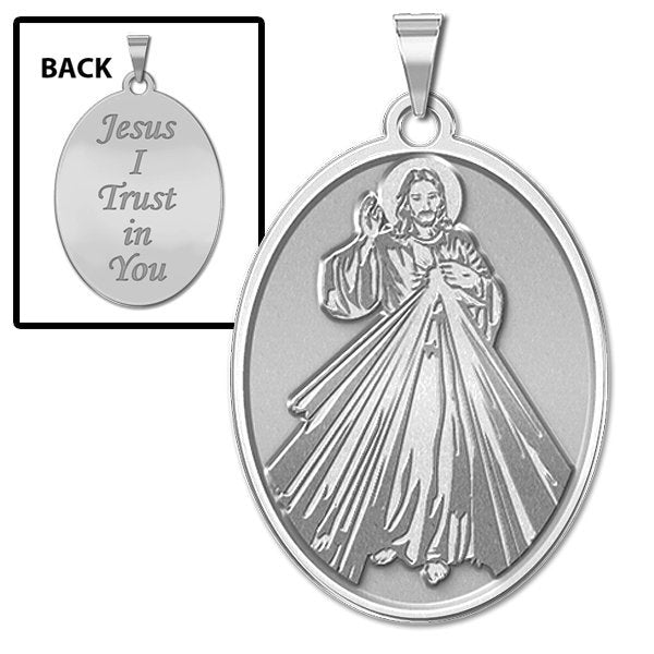 Divine Mercy Oval Medal