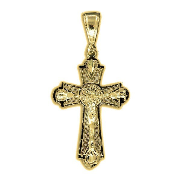 Crucifix Cross Pendant - Gold