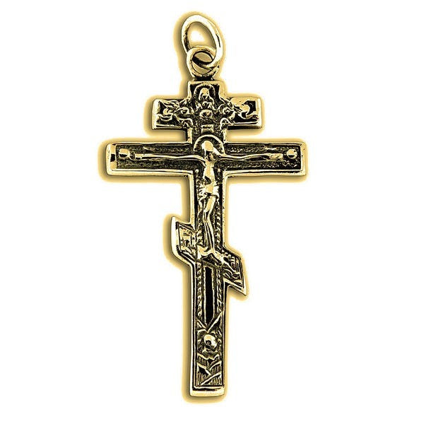 Crucifix Cross Pendant - Gold