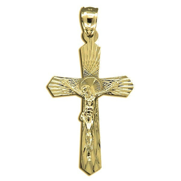 Crucifix Cross Pendant - Gold